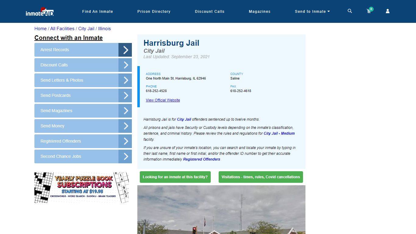 Harrisburg Jail | Inmate Locator
